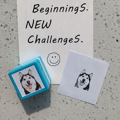 PoochStamp - Custom Pet Portrait Stamp